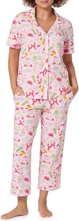 Bedhead Pajamas Stretch Cotton Crop Pajamas in French Quarter at Nordstrom, Size X-Small