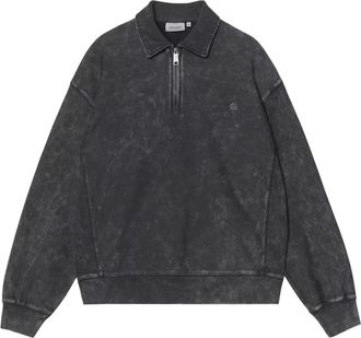 Carhartt Work in Progress Lambert Polo Sweatshirt - Heren - Sweatshirts - Zwart - M - Katoen - Hoodies & sweatvesten