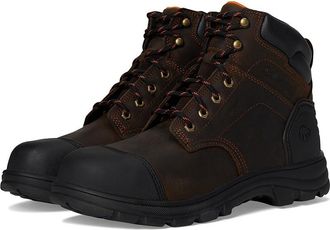 Wolverine Carlsbad Cap-Toe 6 Mens Work Boots Brown : 11.5 3E - Extra Wide, Leather/Rubber