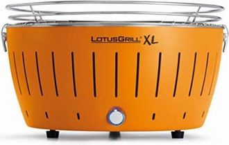 Lotus Grill LotusGrill xl Barbecue Portatile Senza Fumo con Ventilazione usb - Per Tavolo e Giardino - Arancione