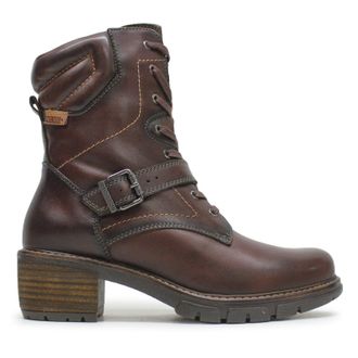 Pikolinos San Sebastia W1T-8675 Leather Womens Ankle Boots - Caoba - Size:UK 8-8.5