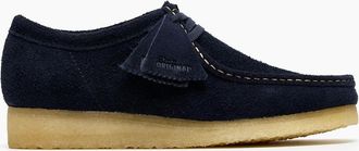 Clarks Mens CLARKS ORIGINALS WALLABEE SHOE NAVY SUEDE - Size: 10
