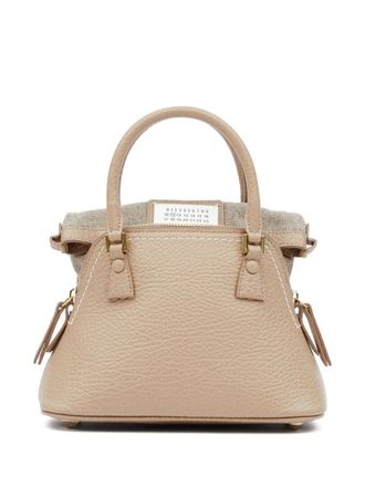 Maison Margiela 5AC Classique kleine tas met handgreep - Beige