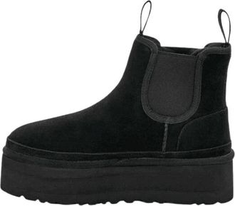 UGG Ugg, Schoenen, Dames, Zwart, 41 EU, Wol, Neumel Platform Chelsea Boot