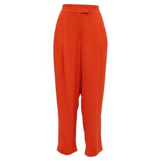 BOSS Hugo Boss Trousers in Orange Acetate