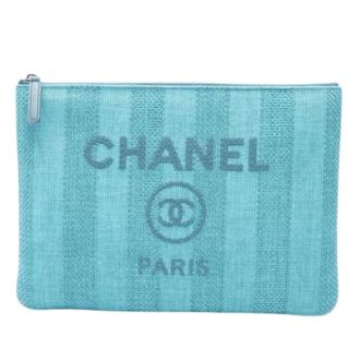 Chanel Pre-owned Fabric chanel-bags - Dames - Pre-owned - Blauw - Maat: ONE Size