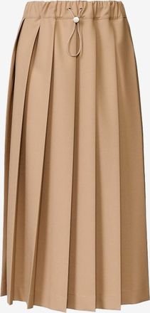 Fabiana Filippi Midi-Faltenrock aus Techno Tailoring