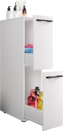ebuy24 Ebuy24 - Muebles De Ba&ntilde;o Vcm Gabinete Nicho Dimensiones: Al. 110 X An. 25 X P. 50 Cm 2 Cajones - Sadilo L (blanco)