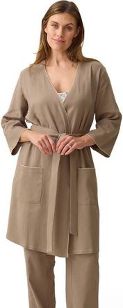 Kindred Bravely Cotton Blend Robe in Taupe at Nordstrom, Size X-Large