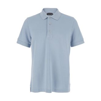 Tom Ford Sky Blue Pique Polo