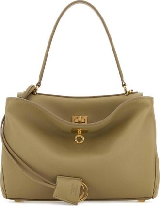 Balenciaga Sage Green Leather Small Rodeo Handbag