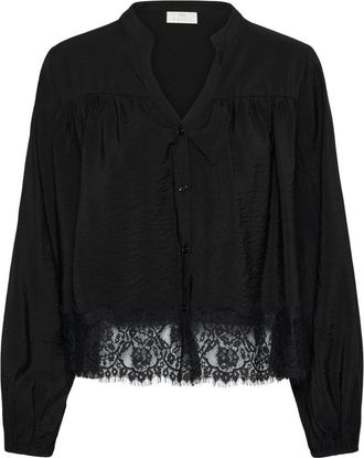 Kaffe Blouse - Dames - Blouses & Shirts - Zwart - Maat: 3XL