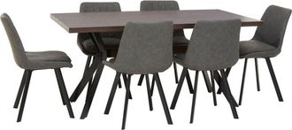 Premier Housewares Interiors By Premier Durable Rectangle Dining Set, Space Saving Design Dining Set, Comfortable Small Dining Set For House