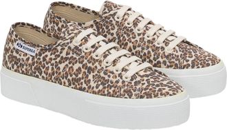 Superga 2740 Leopard Print Trainer Leopard Euro 41 LeopardEuro 41Leopard Trainers (95672) Womens/Ladies