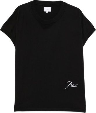 Rhude Logo-embroidered Cap-sleeve T-shirt