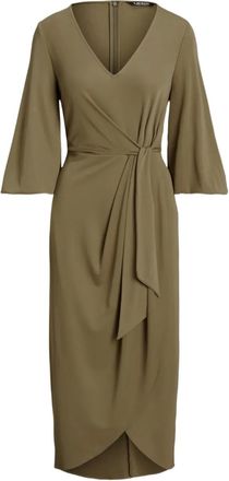 Lauren Ralph Lauren Abito asimmetrico con scollo a V - Verde