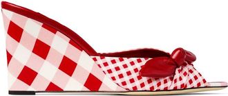 Jimmy Choo London Bow Gingham Sandals