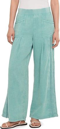 Xcvi Elu Wide Leg Womens Clothing Distreesed Waterfall Wash : LG (Womens 12-14), Cotton/Lace