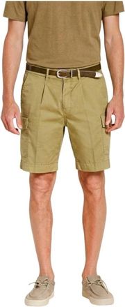 Mason's Cargo Bermuda Shorts - Heren - Korte Broeken - Groen - S - Katoen - Korte Broeken