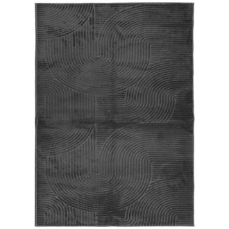vidaXL Vidaxl - Alfombra Pelo Corto Look Escandinavo Iza Antracita 200x280 Cm