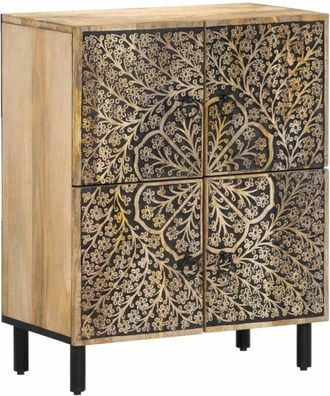 vidaXL Armario Auxiliar Madera Maciza De Mango 60x33x75 Cm Vidaxl