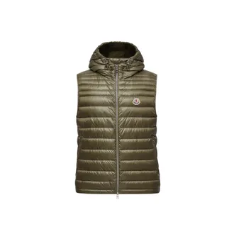 Moncler Moncler Orant Hooded Down Vest, Men, Green, Size: 6