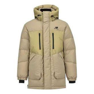 New Balance Winter Hooded Long Down Jacket Khaki NPA43111-BEI