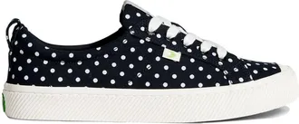 Cariuma OCA Low polka-dot print sneakers - men - Organic Cotton/Rubber/Organic Cotton - 12.5 - Black