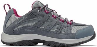 Columbia Womens Crestwood low rise hiking shoes, Blue (Zinc x Dark Fuchsia), 5 UK
