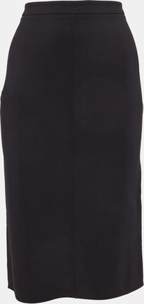 Elisabetta Franchi Black Crepe Pencil Skirt M