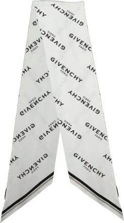 Givenchy Shadow Maxi Bandeau - Dames - Zijden sjaals - Wit - ONE Size - Accessoires