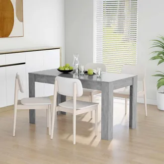 vidaXL Vidaxl Tavolo Da Pranzo Grigio Cemento 140x74,5x76cm Legno Multistrato