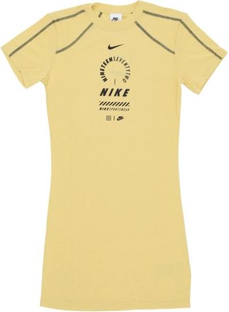 Nike Gouden Saturnus Jurk Slim Fit Lichtgewicht - Dames - Tenniskleding - Geel - XS - Katoen - Fitness