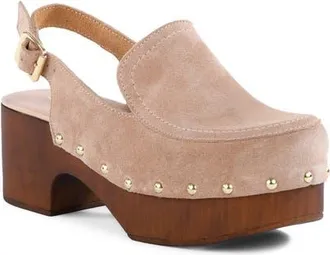Seychelles Backlot Leather Clog in Taupe at Nordstrom, Size 8.5