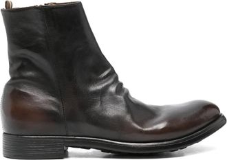 Officine Creative Chronicle leather boots - men - Leather/Leather/Rubber - 44 1/2 - Brown