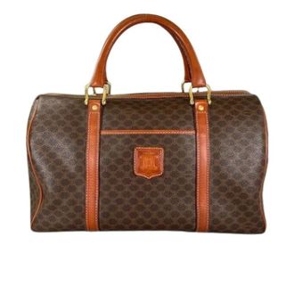 Celine Pre-owned Handbags, female, Brown, Size: ONE SIZE Pre-owned Boston Bag
