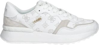 Guess Vinsa 3 Sneaker - Dames - Sneakers - Wit - 40 EU - Leer - Schoenen