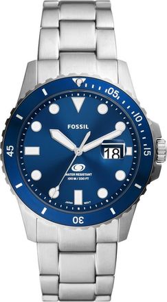 Fossil Blue Dive Bracelet Watch, 42mm in Silver at Nordstrom Rack