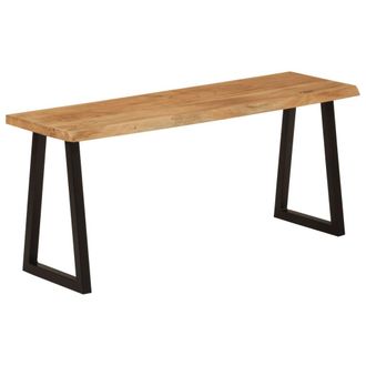 vidaXL Vidaxl - Banco Con Borde Natural De Madera De Acacia Maciza 105 Cm