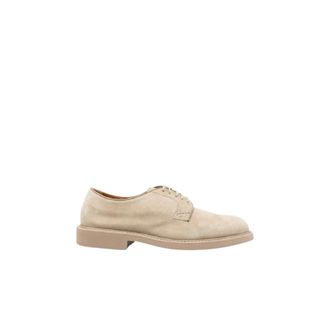 Doucal's Derby veterschoen - Heren - Veterschoenen - Beige - 43 EU - Su&egrave;de - Schoenen