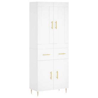 Berkfield Home Highboard White 69.5x34x180 cm Engineered Wood
