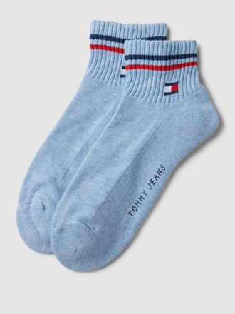 Tommy Hilfiger Socken mit Label-Print im 2er-Pack in Jeansblau, Größe 39/42