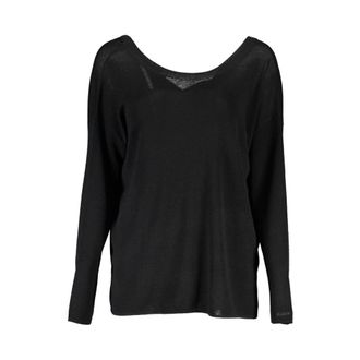 GANT Truien & Vesten, Dames, Zwart, S, Wol, Elegante zwarte wollen trui