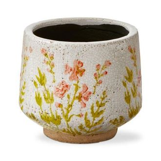 Tag Wild Flower Footed Planter Medium Multi Terracotta Spring in Beige at Nordstrom