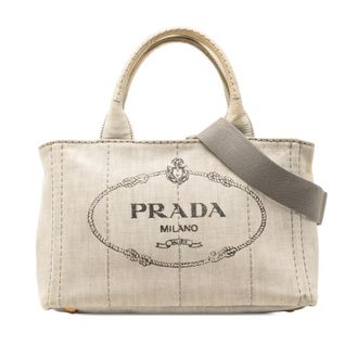Prada Pre-owned Prada Small Denim Canapa Logo Satchel Ladies 3XN5UM2CXYB06MMF