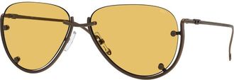 Diesel DL1003 105/85 Mens Sunglasses Brown Size 59