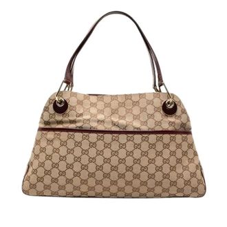 Gucci Pre-owned Shoulder Bags, female, Beige, Size: ONE SIZE Pre-owned Eclipse Tote