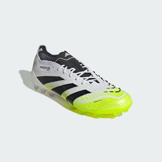 adidas adidas Performance Unisex Predator Elite 2G/3G Artificial Grass Boots - White/Multicolour - Size UK 10.5