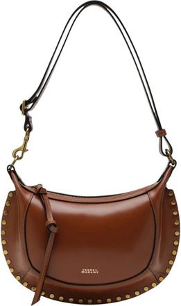 Isabel Marant Tassen, Dames, Bruin, ONE Size, Leer, Oskan Moon Bag