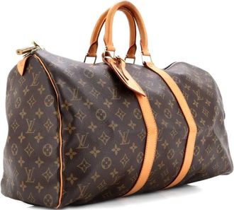 Louis Vuitton Keepall Bag Monogram Canvas 45 satchel - Bruin